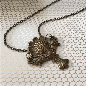 Brass Pendant Necklace
